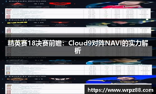 精英赛18决赛前瞻：Cloud9对阵NAVI的实力解析